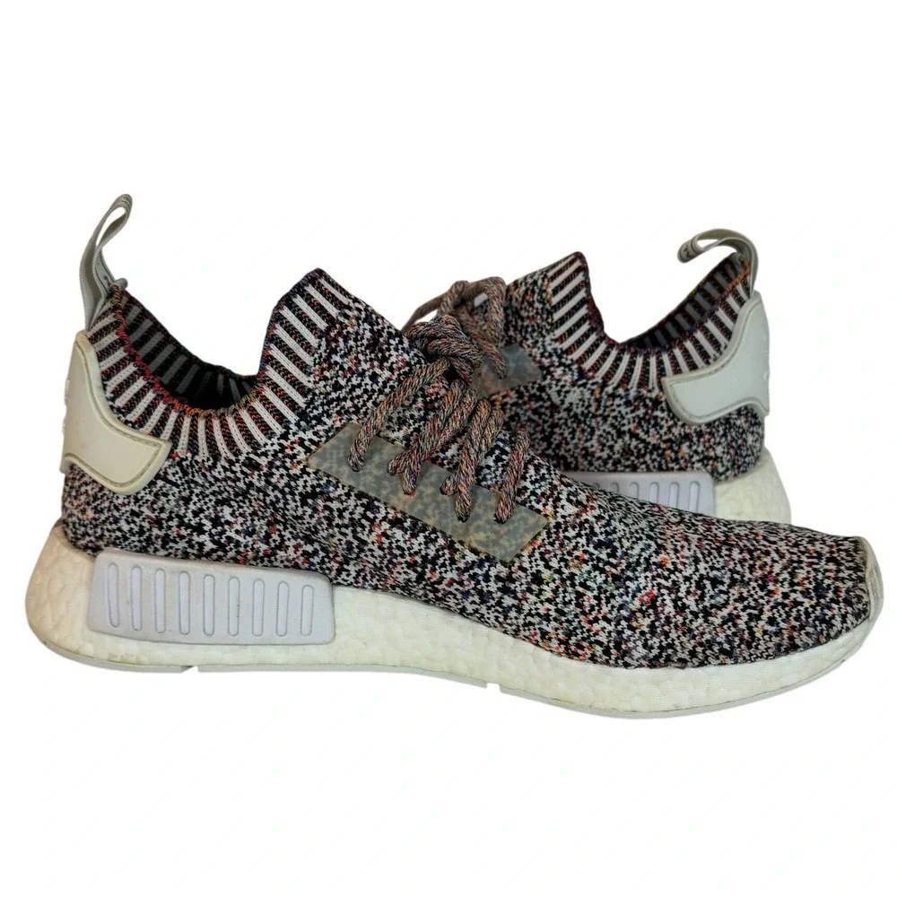 Adidas NMD R1 Primeknit Static Multicolor Low Top Sneakers Mens 10